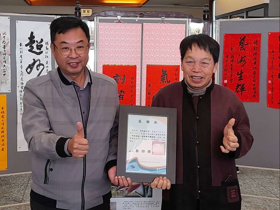 木雕名家「將勤補拙」轟動二林 黃媽慶巧奪天工引人潮